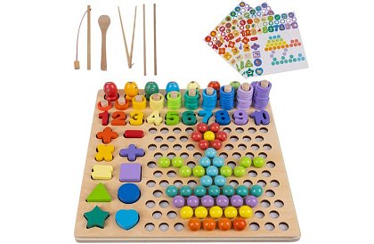 Dřevěné naučné puzzle