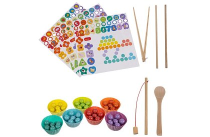 Dřevěné naučné puzzle