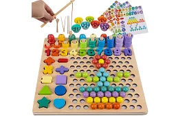 Dřevěné naučné puzzle