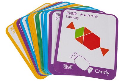 Dřevěné vzdělávací puzzle - geometrické tvary