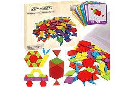 Dřevěné vzdělávací puzzle - geometrické tvary