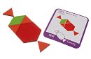 Dřevěné vzdělávací puzzle - geometrické tvary