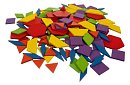 Dřevěné vzdělávací puzzle - geometrické tvary
