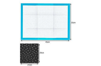 Hygienické savé podložky pro zvířata 33x45 cm  – 100 ks + sáčky