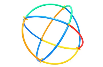 Barevná 3D stavebnice z brček 408 ks – kreativní hra pro děti