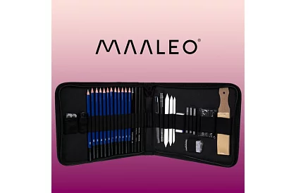 Sada pro profesionální kreslení a skicování – 32 položek