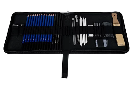Sada pro profesionální kreslení a skicování – 32 položek