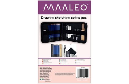 Sada pro profesionální kreslení a skicování – 32 položek