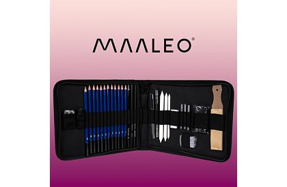 Sada pro profesionální kreslení a skicování – 32 položek