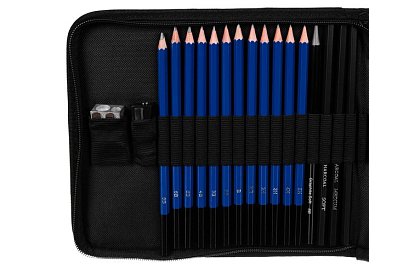 Sada pro profesionální kreslení a skicování – 32 položek