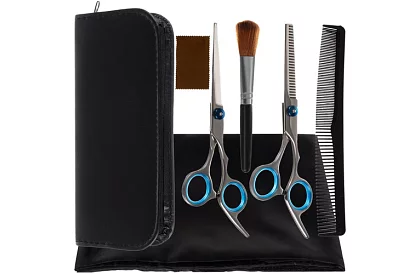 Kadeřnické nůžky a příslušenství – sada 7 ks