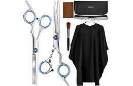 Kadeřnické nůžky a příslušenství – sada 7 ks