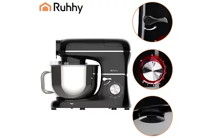 Kuchyňský robot 1500 W RUHHY 3 v 1 s mixérem a mlýnkem na maso – mísa 6,2 l