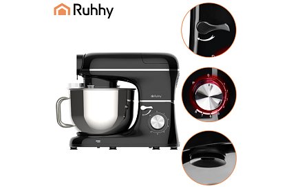 Kuchyňský robot 1500 W RUHHY 3 v 1 s mixérem a mlýnkem na maso – mísa 6,2 l