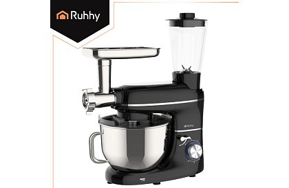 Kuchyňský robot 1500 W RUHHY 3 v 1 s mixérem a mlýnkem na maso – mísa 6,2 l