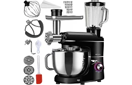 Kuchyňský robot 1500 W RUHHY 3 v 1 s mixérem a mlýnkem na maso – mísa 6,2 l