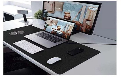 XXL podložka pod myš a klávesnici 90x45cm - černá