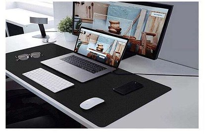 XXL podložka pod myš a klávesnici 90x45cm - černá