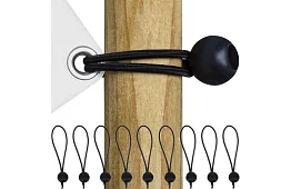 Flexibilní gumičky s kuličkou na upevnění plachet a tarpů – 10 ks