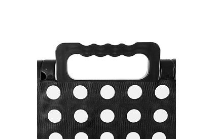 Skládací stolička – taburet černobílý