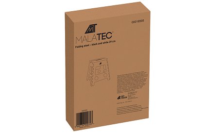 Skládací stolička – taburet černobílý