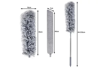 Teleskopický tenký mop – prachovka - 2 nástavce