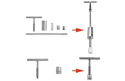 Sada na opravu promáčklé karoserie s reverzním kladivem