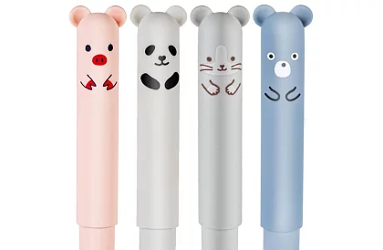 Sada 4 gumovacích per – zvířátka