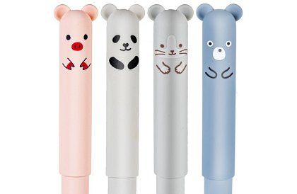 Sada 4 gumovacích per – zvířátka