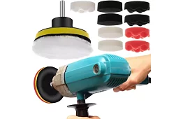 Leštící houby na vrtačku 80 mm – sada 12 prvků