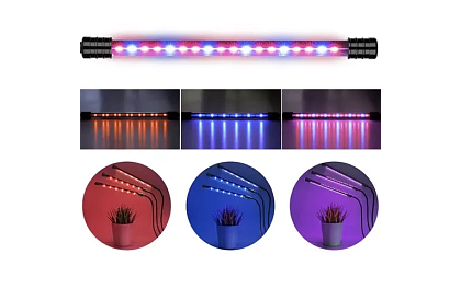 LED lampa pro růst rostlin TRIO – s časovačem a ovládáním