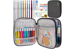 XXL sada na háčkování 85 dílů v pouzdře