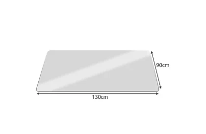 Ochranná podložka pod židli 90x130 cm - mléčná