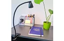 LED lampa na psací stůl s kovovým klipem – černá