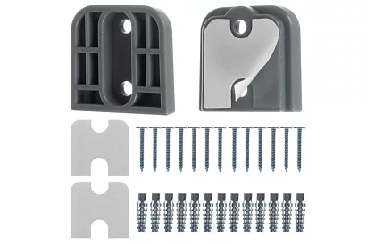 Výsuvná bezpečnostní roleta do dveří – šedá - 157 cm