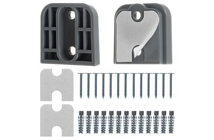 Výsuvná bezpečnostní roleta do dveří – šedá - 157 cm