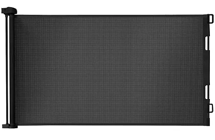 Výsuvná bezpečnostní roleta do dveří – černá – 157 cm