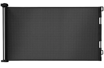 Výsuvná bezpečnostní roleta do dveří – černá – 157 cm