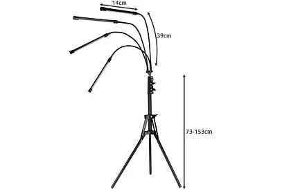 LED lampa pro růst rostlin Quattro – s časovačem a dálkovým ovládáním