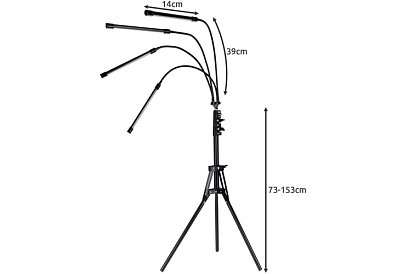 LED lampa pro růst rostlin Quattro – s časovačem a dálkovým ovládáním