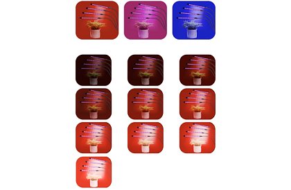 LED lampa pro růst rostlin Quattro – s časovačem a dálkovým ovládáním