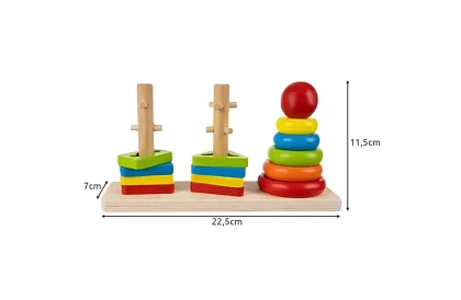 Dřevěné skládačky pro děti – třídič tvarů