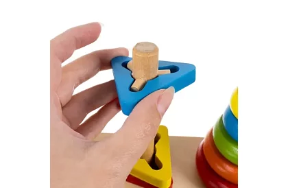 Dřevěné skládačky pro děti – třídič tvarů