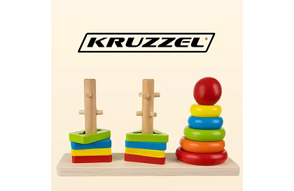 Dřevěné skládačky pro děti – třídič tvarů