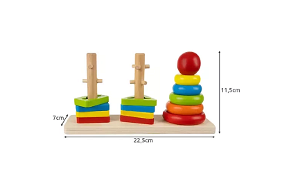Dřevěné skládačky pro děti – třídič tvarů