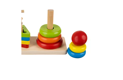 Dřevěné skládačky pro děti – třídič tvarů