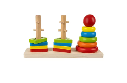Dřevěné skládačky pro děti – třídič tvarů