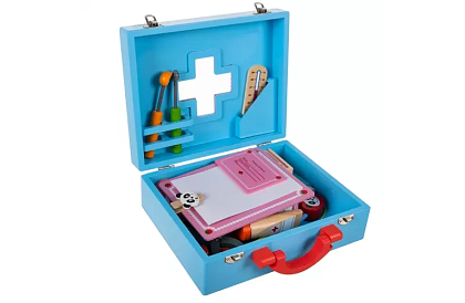 Dětský lékařský kufřík s příslušenstvím – malý doktor