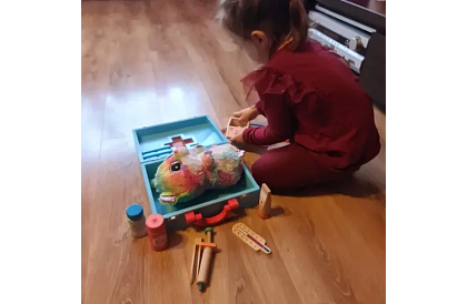 Dětský lékařský kufřík s příslušenstvím – malý doktor