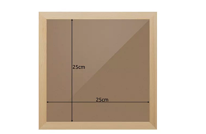Rám na obrazy 28,5 × 28,5 cm – borovice